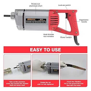 【ワイルド】マイルダー Amazon.com: IMAYCC Power Concrete Vibrator 1300W 110V